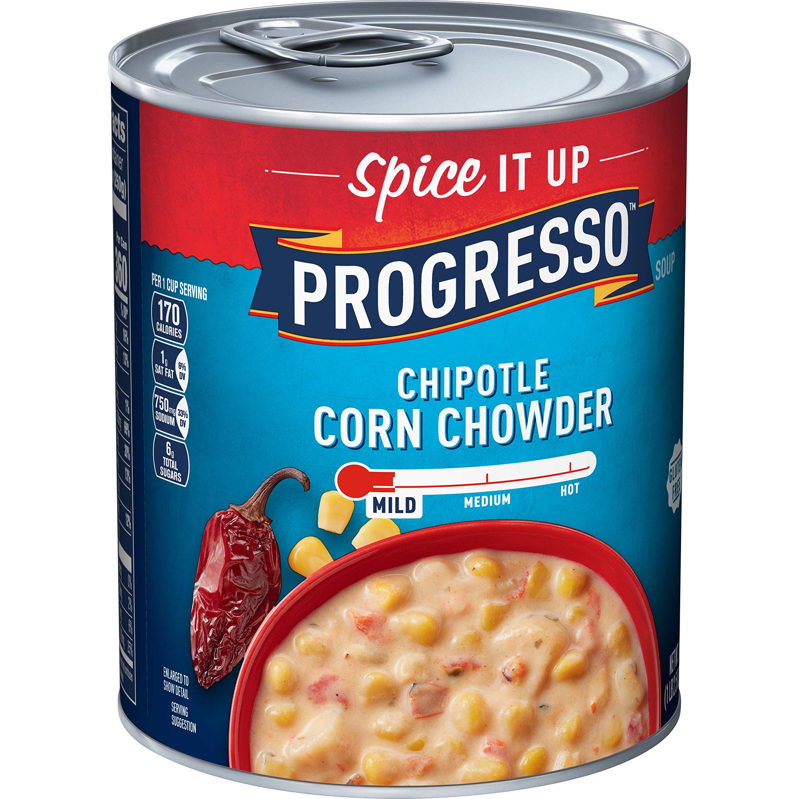 Amazon: Progresso Spicy Chipotle Corn Chowder, 18.5 oz (Pack of 12) $19.08