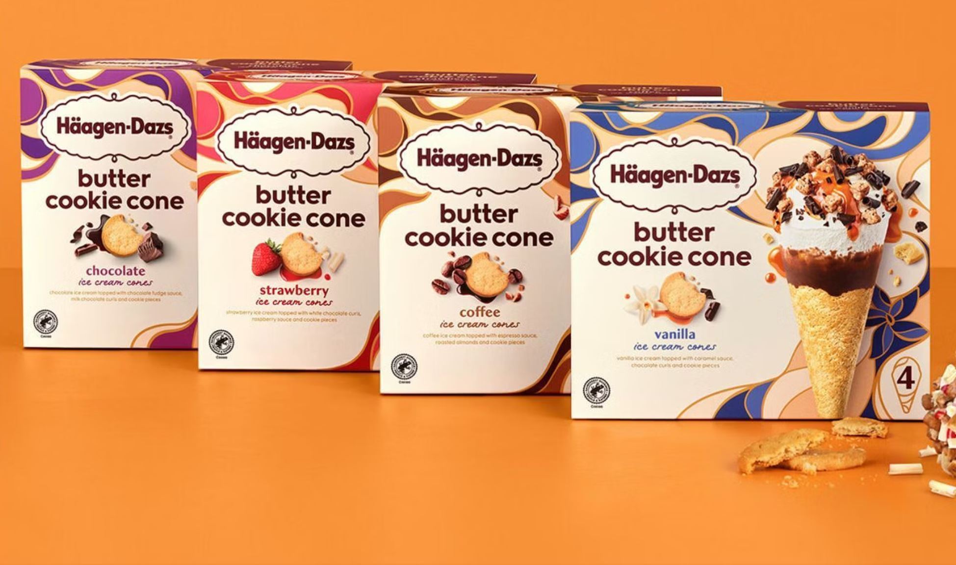 Target YMMV Save 30% on Haagen Dazs Cookie Ice Cream Cones with Target Circle $5.59