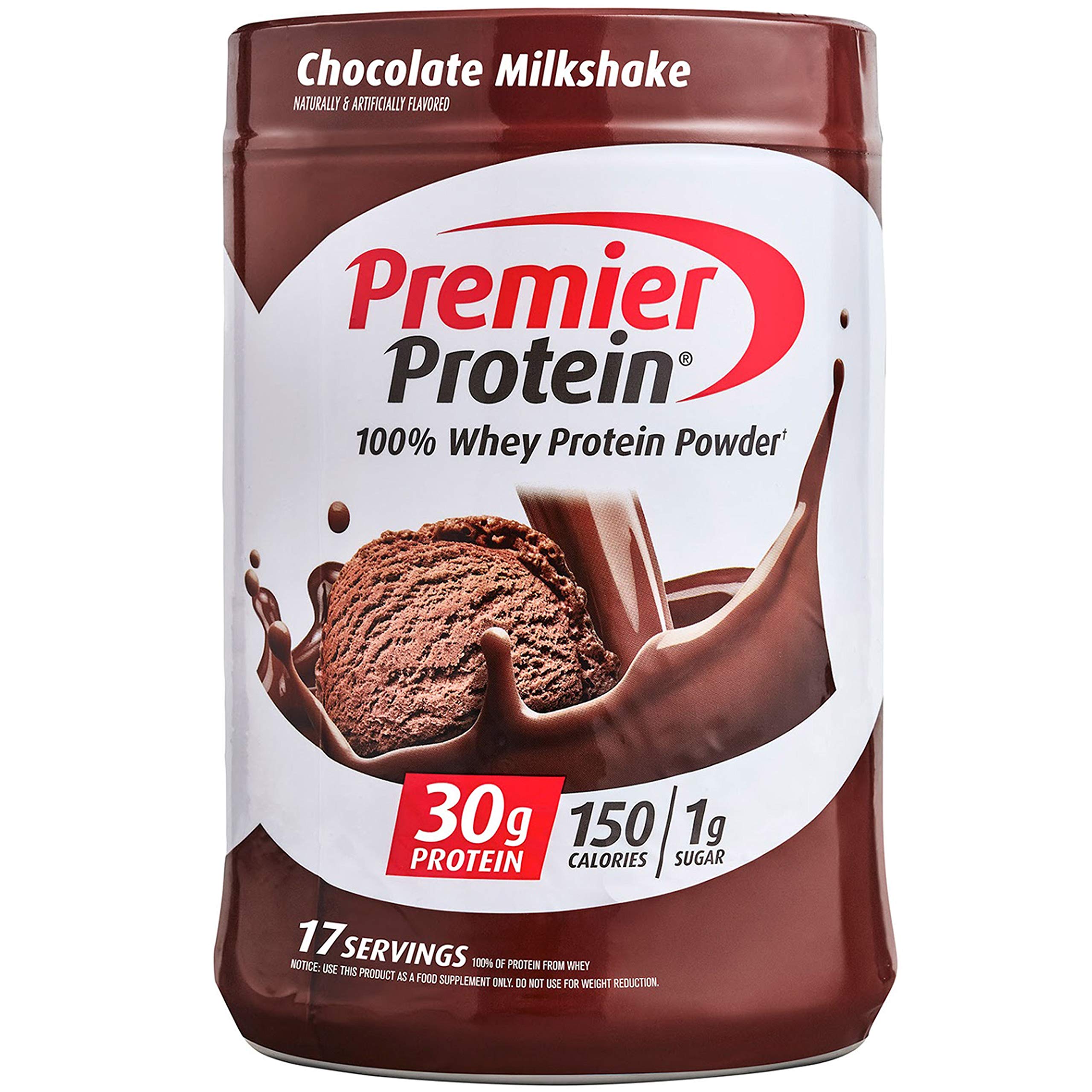 Amazon: 2 x Premier Protein Powder, Chocolate Milkshake, 30g Protein, 1g Sugar, 100% Whey Protein, Keto Friendly, No Soy Ingredients, 24.5 oz (49 oz total) for $27.38