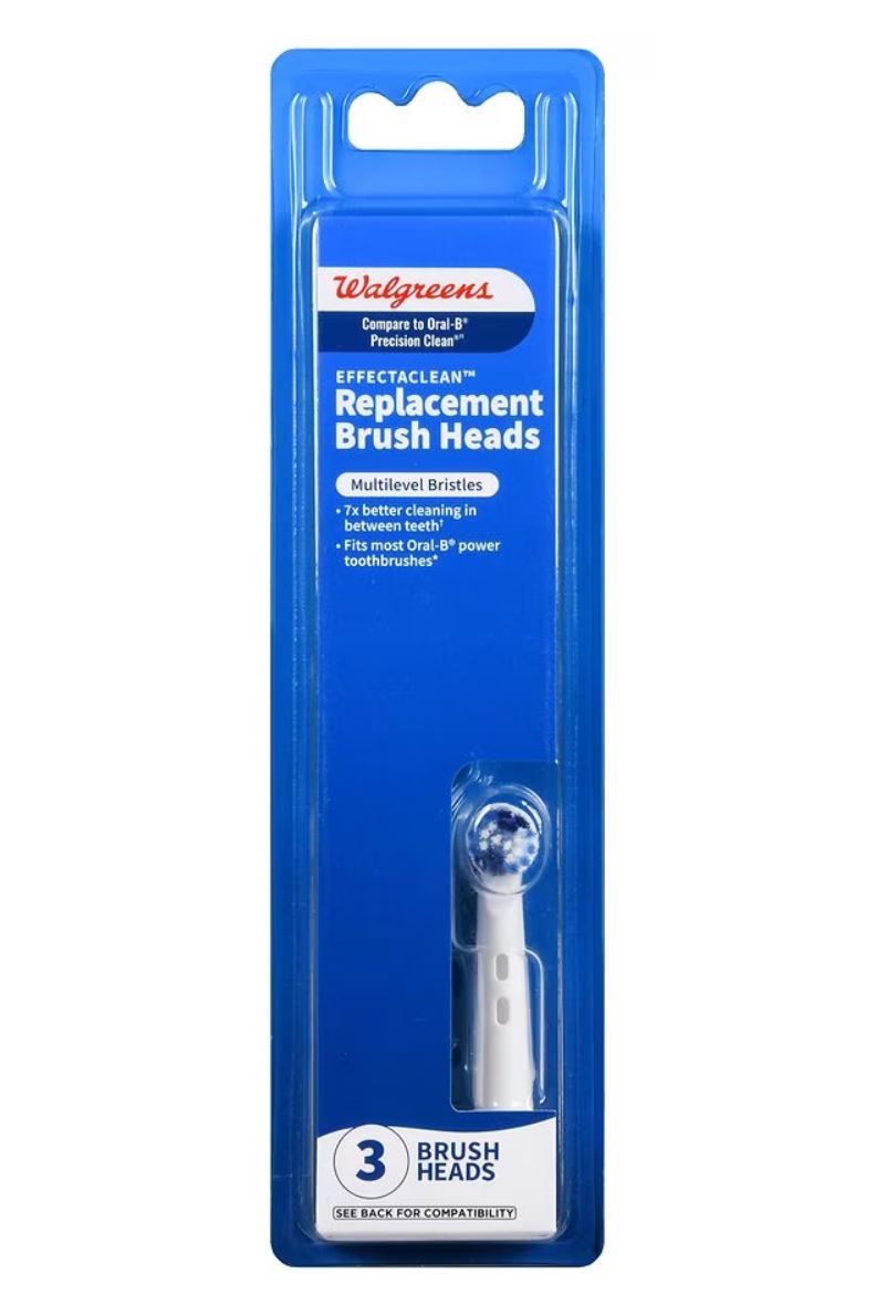 Walgreens Effectaclean Replacement Brush Heads (for Oral B) for 45.56
