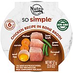Amazon: Nutro So Simple Meal Complement Wet Dog Food Chicken Recipe in Bone Broth, 2 oz. Tubs, Pack of 10 for $14.94