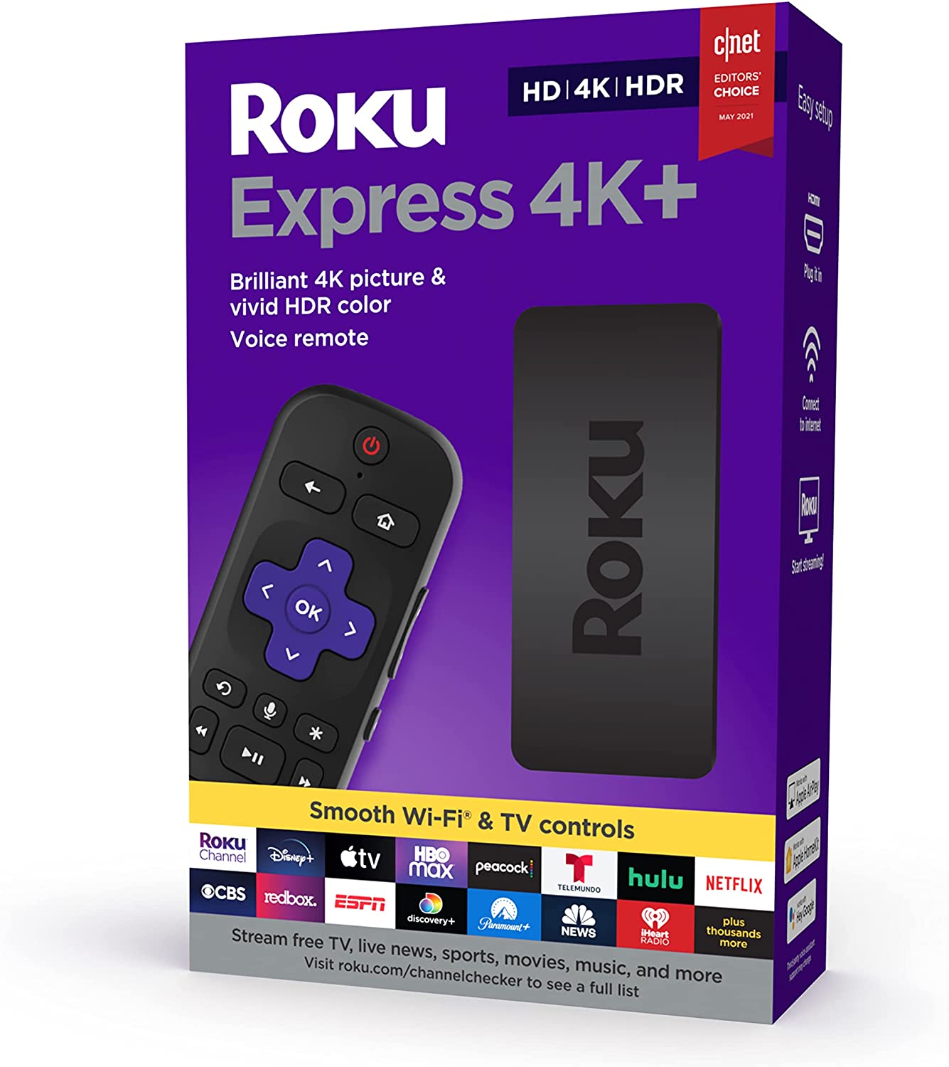 Roku Express 4K+ (4K plus) w/ free shipping for $28.98
