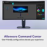YMMV - 10% Back - Alienware 34 240Hz QD-OLED Curved Gaming Monitor - AW3425DW - 34.2-inch WQHD (3440 x 1440) 240Hz 0.03ms $649.99