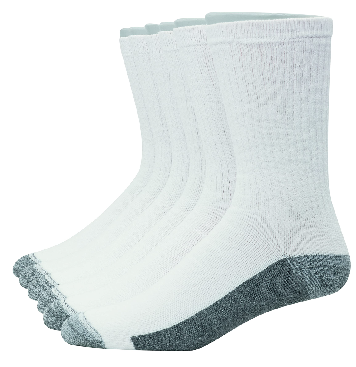 6-Pairs Hanes Men Ultra Cushion Crew Socks (White, FreshIQ Odor Control w/ Wicking) $10 + Free Shipping w/ Prime or on $25+
