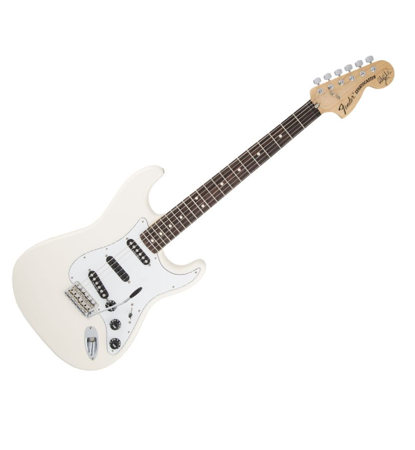 Fender Ritchie Blackmore Stratocaster guitar - Olympic White w/ Graduated Scalloped Rosewood Fingerboard $1070