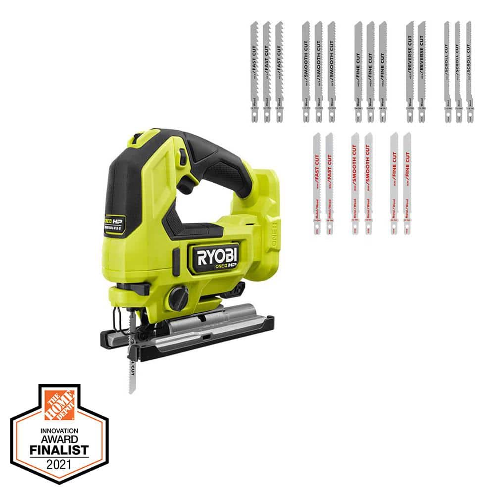 RYOBI ONE+ HP 18V Brushless Cordless Jig Saw (Tool Only) with All