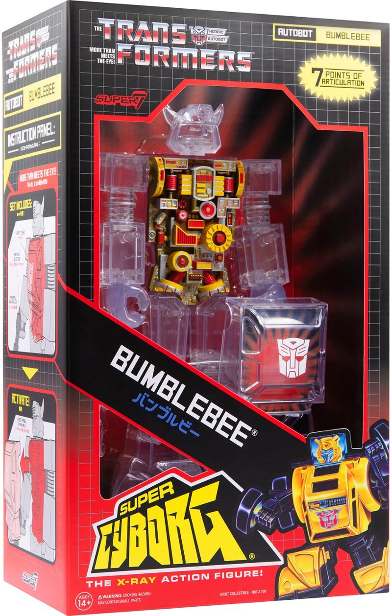 Super7 - Super Cyborg 11 in Plastic Transformers - Bumblebee G1 Clear $16.99