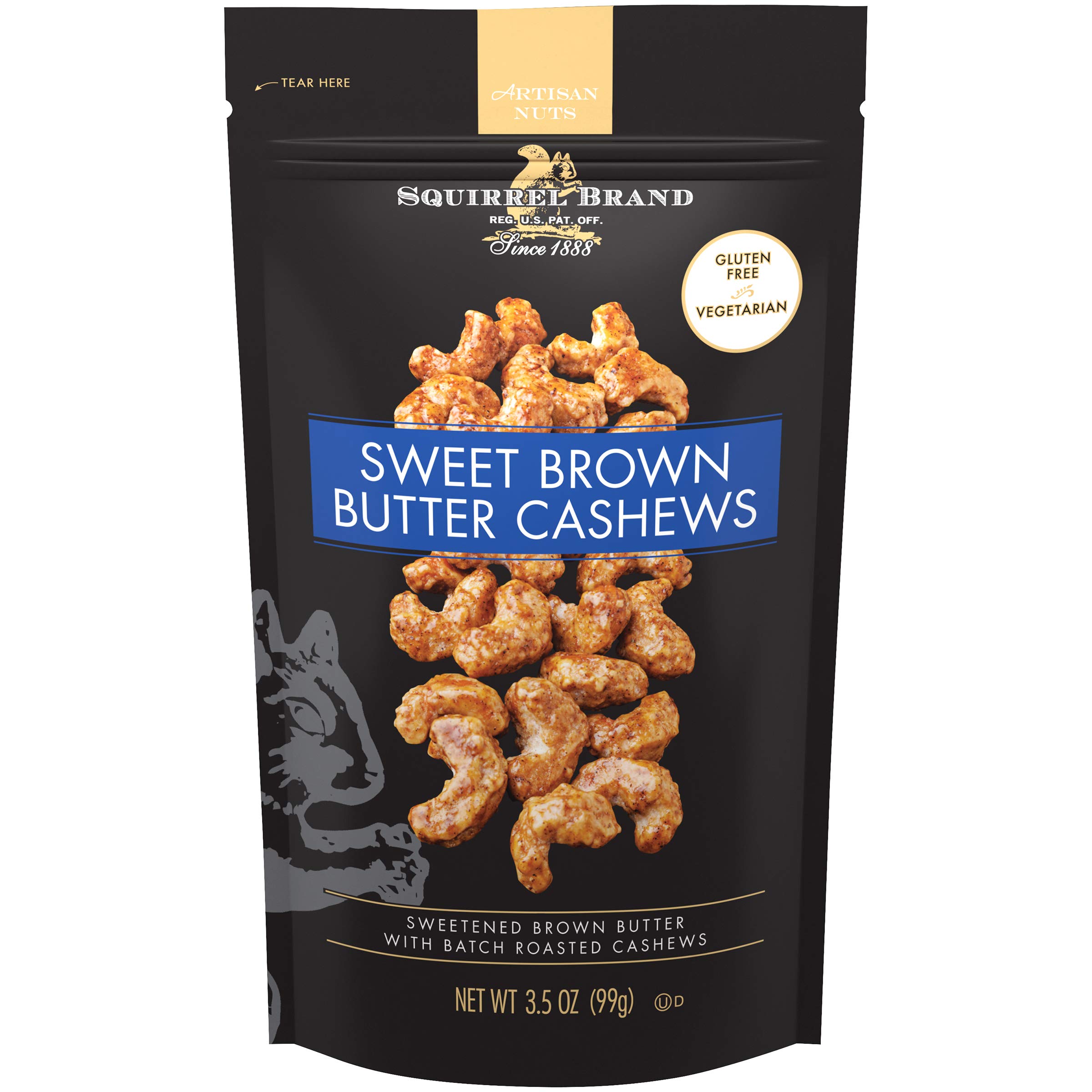 Squirrel Brand Sweet Brown Butter Cashews, 3.5 Ounces, Gluten Free, Vegetarian - $2.60
