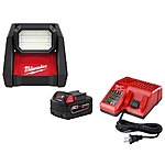 M18 GEN-2 18-Volt Lithium-Ion Cordless ROVER LED AC/DC Flood Light and Starter Kit with (1) 5.0 Ah Battery and Charger $149