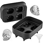 VEVOR Skull Ice Cube Tray (4-Grid) $3.84 + Free Shipping w/ Prime or on $35+ orders