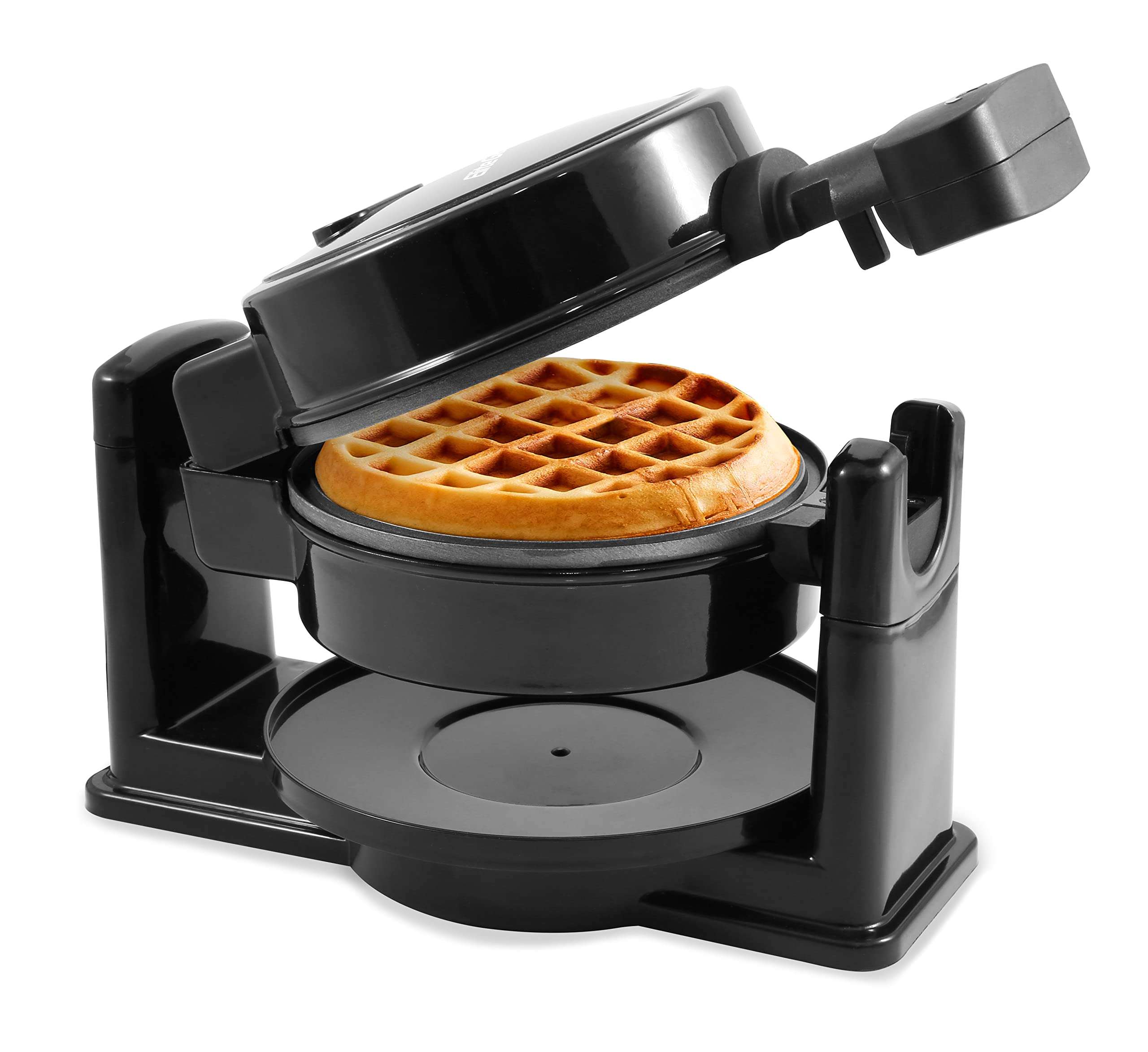 Limited-time deal: Elite Gourmet EWM460 Nonstick Rotating Flip Belgian Waffle Maker, 1.25-Inch Thick Waffles, Hash Browns, Keto, Snacks, Sandwich, Eggs, Easy to Clean, Bl - $17.00