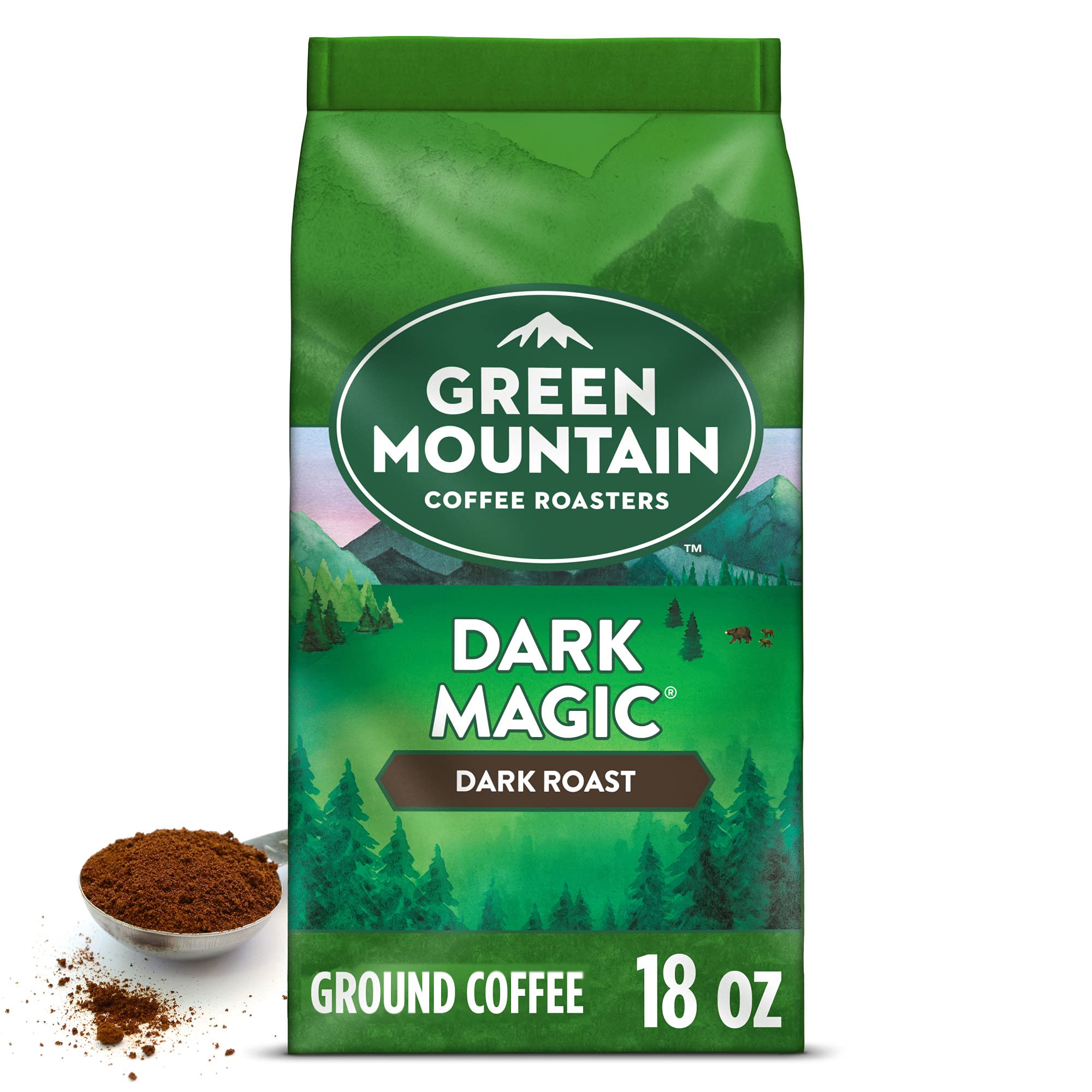 amazon $6.50 for 18oz bag Green Mountain Coffee Roasters Dark Magic, 18 oz - $6.50