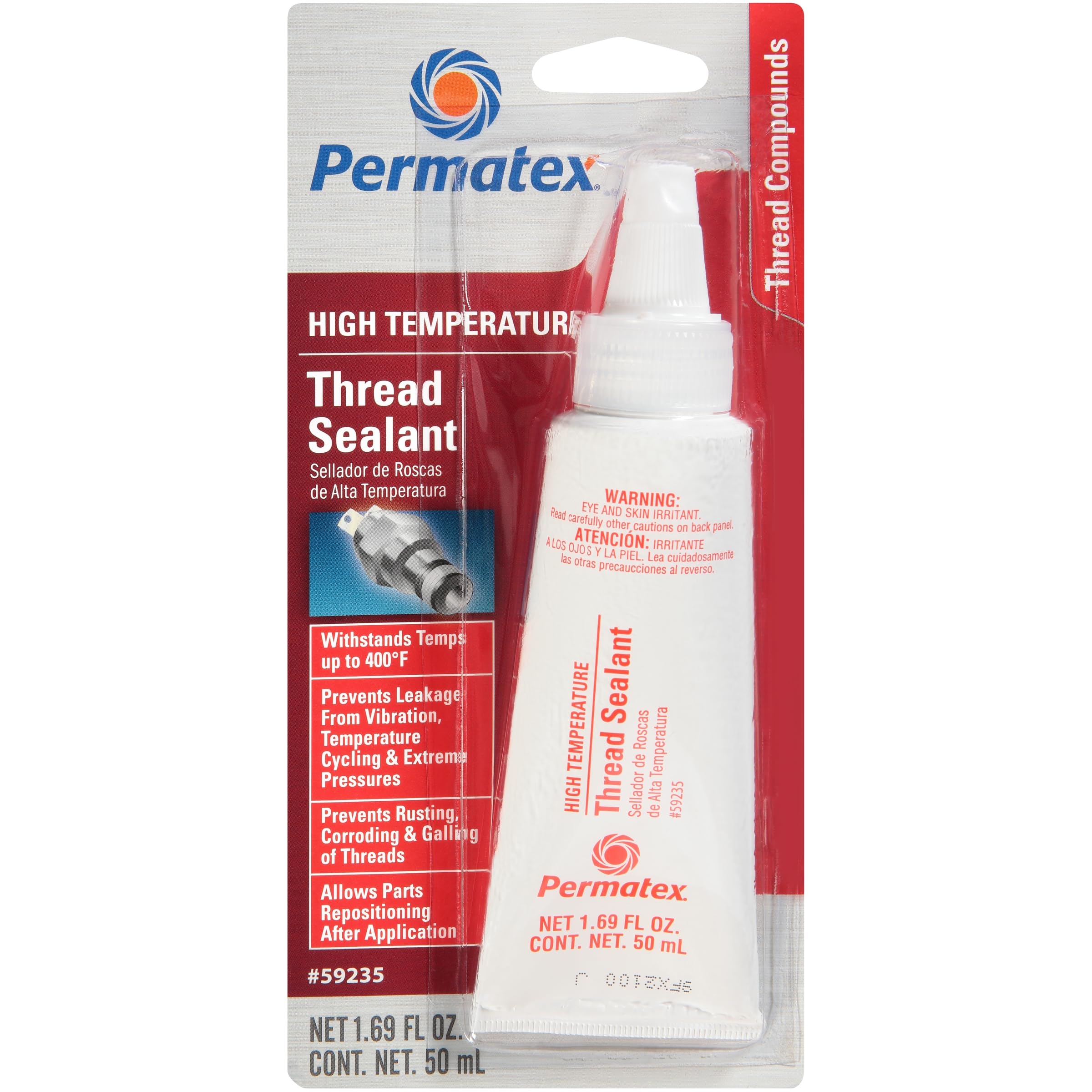 Permatex 59235 High Temperature Thread Sealant, 50 ml. $10.50 $10.48