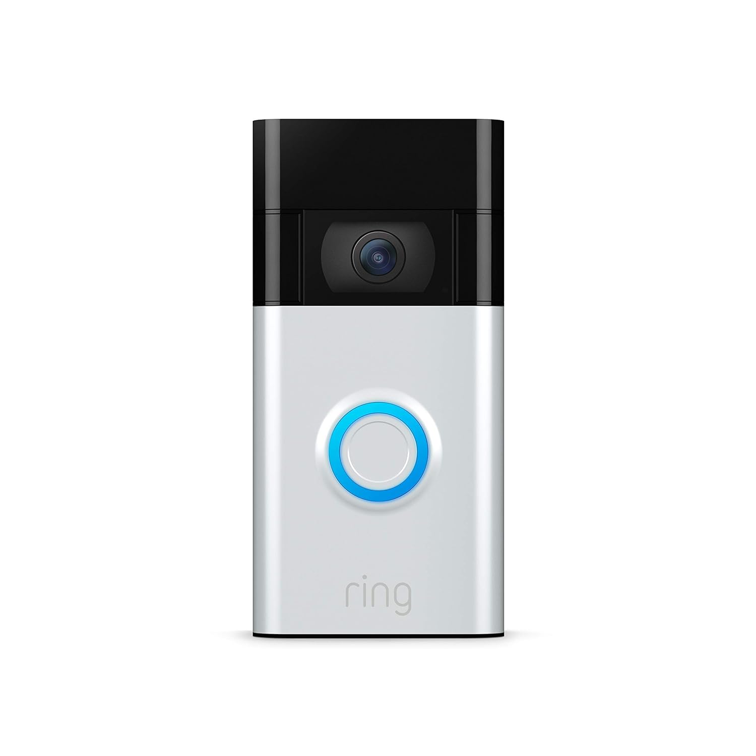 Ring Video Doorbell - 1080p HD video, improved motion detection, easy installation – Satin Nickel - $60