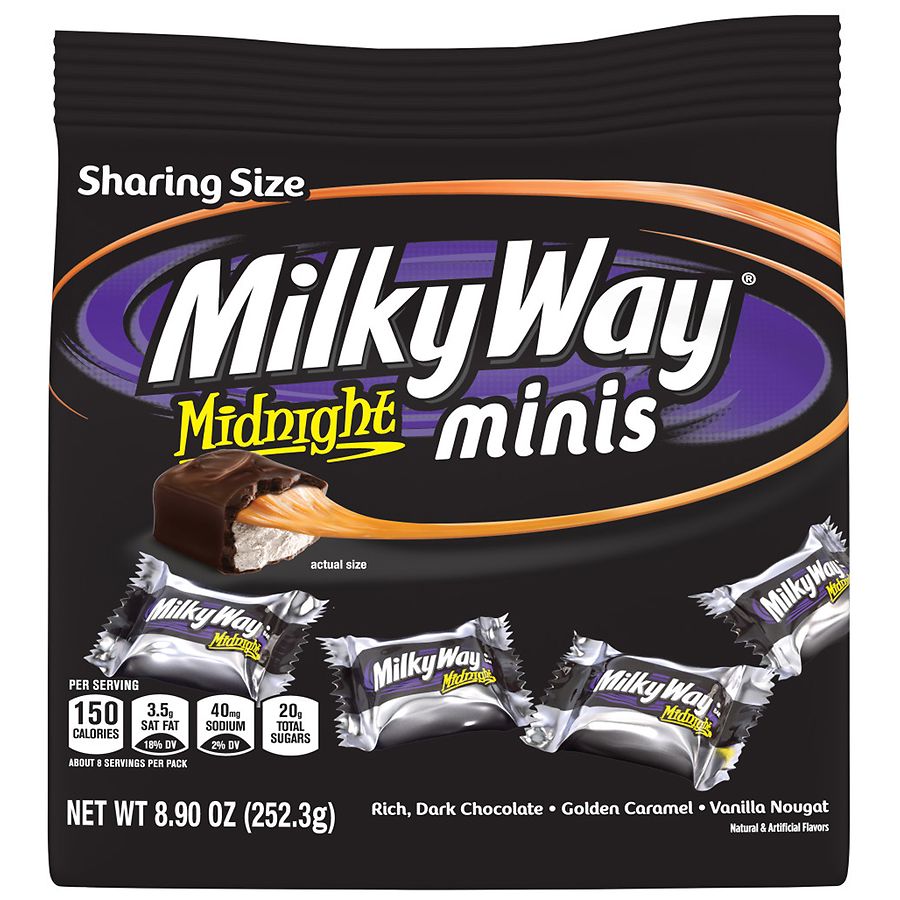 Milky way minis size midnight dark $1.49