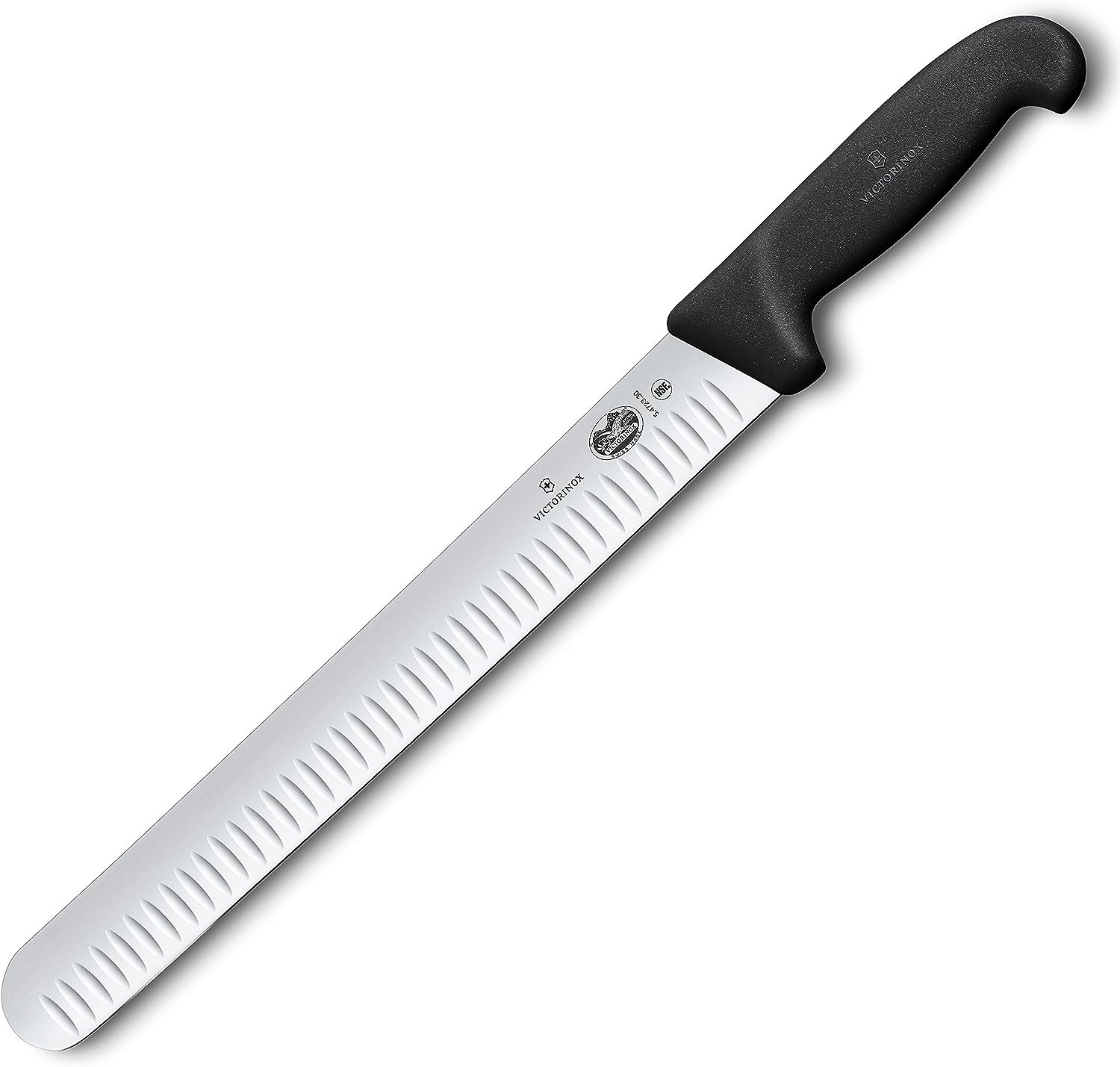 Victorinox Fibrox Pro 12-Inch Slicing Knife with Granton Edge and Black Handle - $41.93
