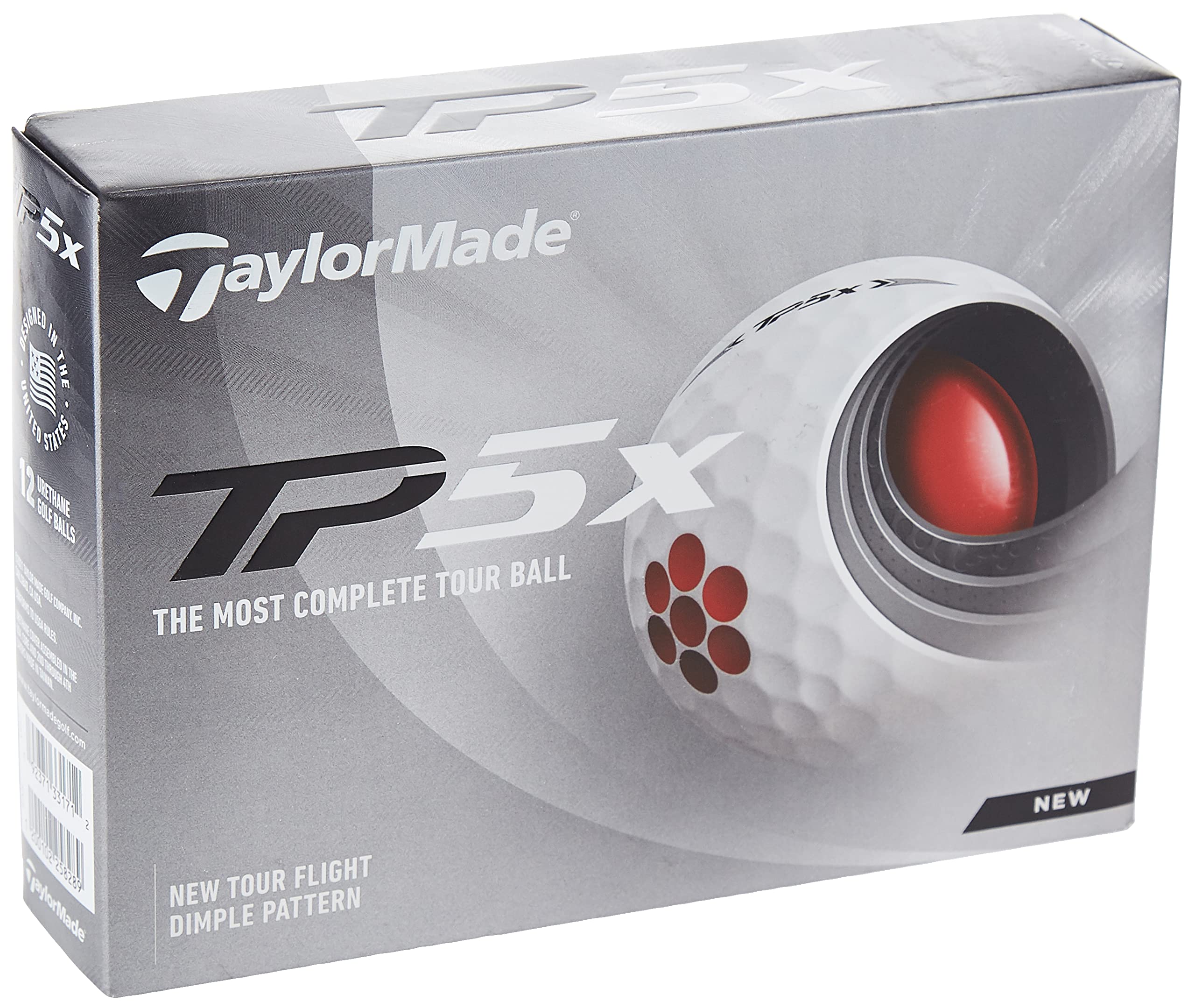 Prime Members 12Count TaylorMade TP5x Golf Balls (White)