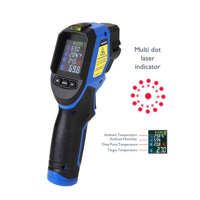 Kobalt 12,1 Digital Lcd Display Infrared Thermometer in Black | STM500 $9.98