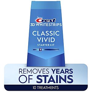 Walgreens w/FREE SHIPPING: TWO Boxes of Crest Classic Vivid At-home Teeth Whitening Kit 10 Treatments, 6 Levels Whiter, 10.0 ea, $36 + tax earn $30.80 in Wags Cash AC/Promo