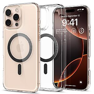 79% Off Spigen For iPhone 16 Pro Max Case, Ultra Hybrid MagFit [Compatible With Magsafe] [Anti-Yellowing] [Military-Grade Protection] - Carbon Fiber. And More ...