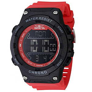 Men's Invicta Racing 52mm Digital Sports Watch: Light Brown  or Red/Black  + Free S/H on +