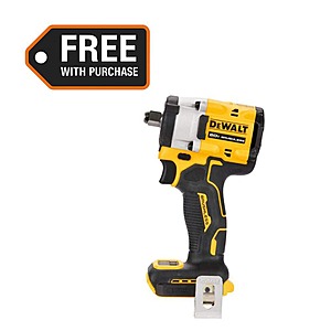 Dewalt  ATOMIC 20V MAX Cordless Brushless 1/2 in. Variable Speed Impact Wrench DCF921B $108.59