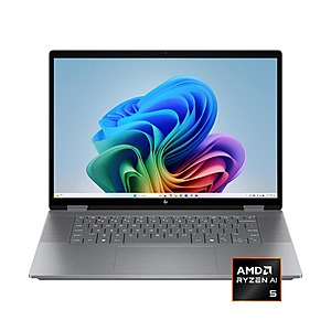 HP OmniBook X Flip 2-in-1 Laptop: 16" 1200p IPS Touch, Ryzen AI 5 340, 16GB RAM $430 + Free Shipping