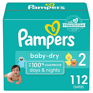 Pampers 112 count size 2 $18.69