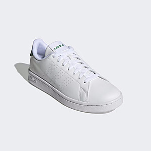 adidas Men's Advantage Shoes (Cloud White/Green) $10.50 + Free S&H