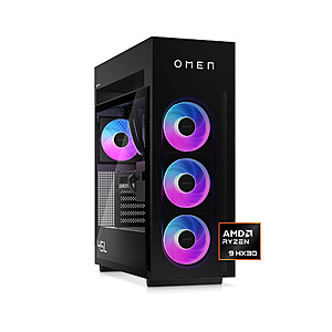 HP OMEN MAX 45L Gaming Desktop PC: Ryzen 7 9800X3D, RTX 5090, 32GB DDR5, 1TB SSD + HP M22f FHD Monitor $3905.68