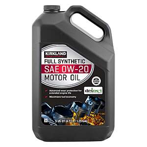 Costco Members: 4-Pk 5-Qt Kirkland Signature Full Synthetic Motor Oil (various) $54 each + Free S&H