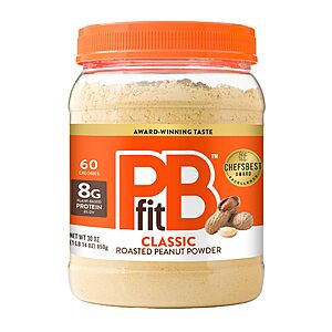30 oz. PB Fit Classic and PB Fit Organic Additional 25% of with Amazon S&S $9.01