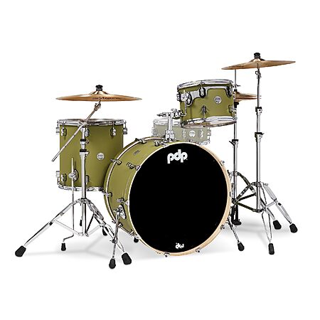 PDP Concept Maple Rock 3-Piece drum set Shell Pack - Satin Olive $635