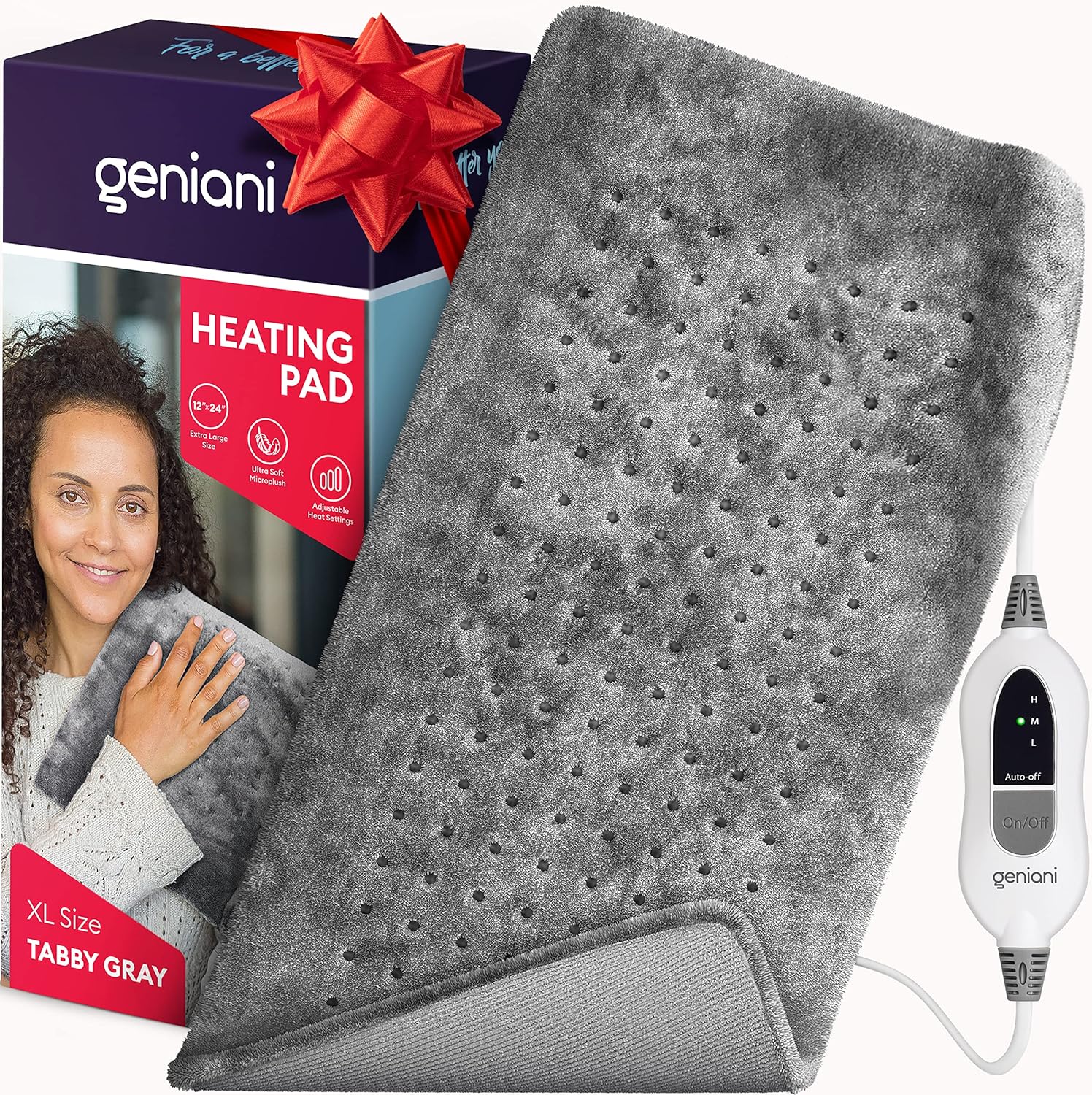 Stacking coupons with lighting deal, only 10 mins left! XL Heating Pad for Back Pain & Cramps Relief For $12.82