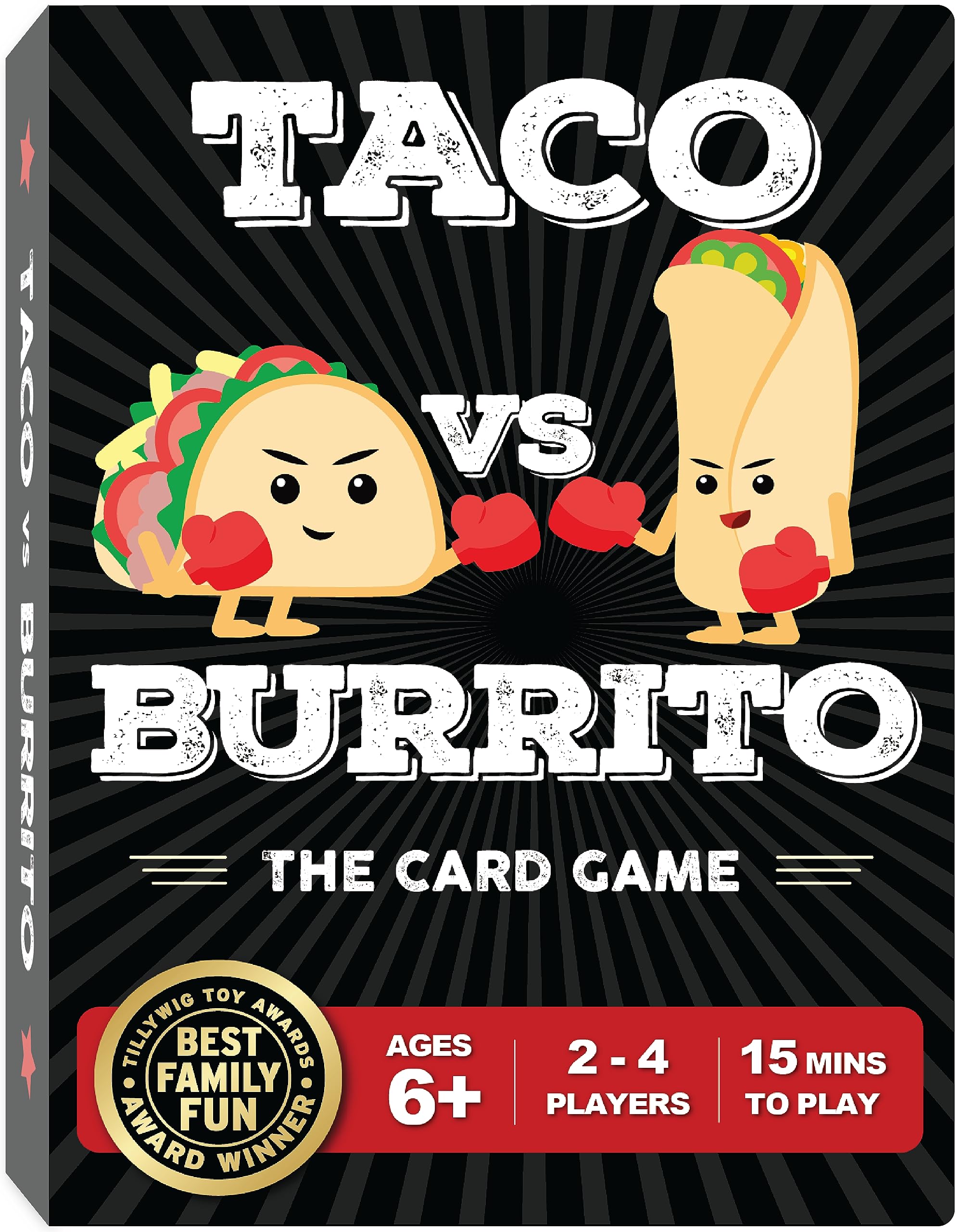 Taco vs Burrito Card Games and Board Games for Kids and Stocking Stuffer For $11.99