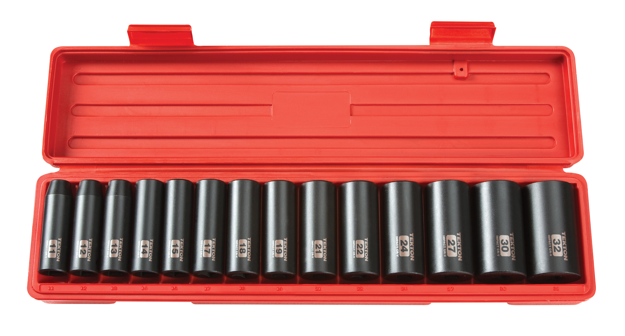 Tekton 14 piece 1/2 inch deep impact socket set 11mm-32mm @ Walmart $19.76