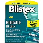 Blistex Medicated Lip Balm (Pack of 3) $2.49