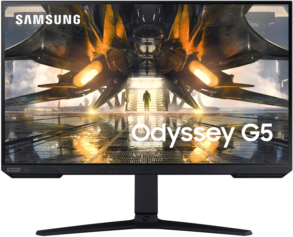 Samsung 27” Odyssey QHD IPS 165 Hz 1ms FreeSync Premium & G-Sync Compatible Gaming Monitor with HDR (Display Port, HDMI) Black LS27AG500PNXZA - $249.99
