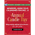 Bath & Body Works Annual Candle Day Event: All 3-Wick Candles $9.95 In-Store or Online w/ S&amp;H