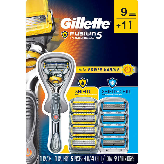 Costco - Gillette Fusion 5 Proshield Power Razor with 9 Cartridges - $34.97 FS