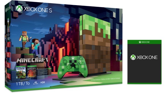 Xbox One S 1TB Console – Minecraft Limited Edition Bundle + Free Select Game + Free Express Shipping $299