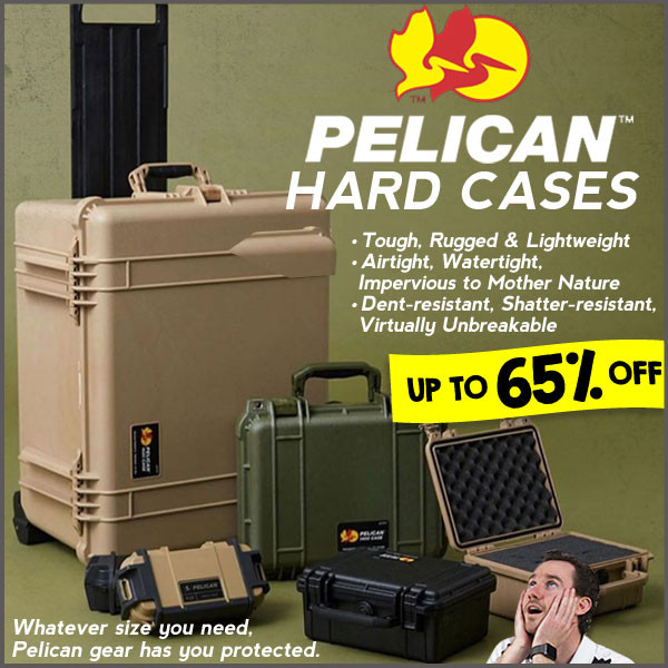 Flash Sale: Up to 65% off NEW Pelican hard cases!