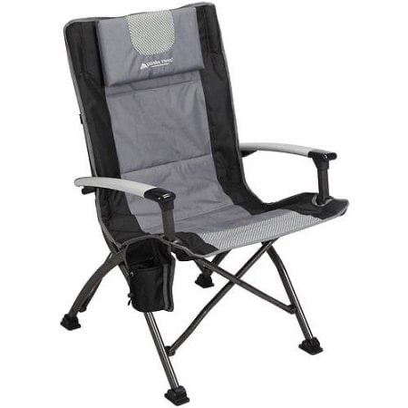 Ozark Trail High Back Camping Chair, Black - $29.97