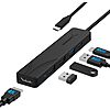 SABRENT USB-C Hub, 5-in-1 USB C Multi-Port Dongle with 4K HDMI to USB, 100W Power Delivery, 1 USB 3.0 &amp;amp; 2 USB 2.0 Ports, for MacBook Pro, Laptops, Type-C Devices $11.99