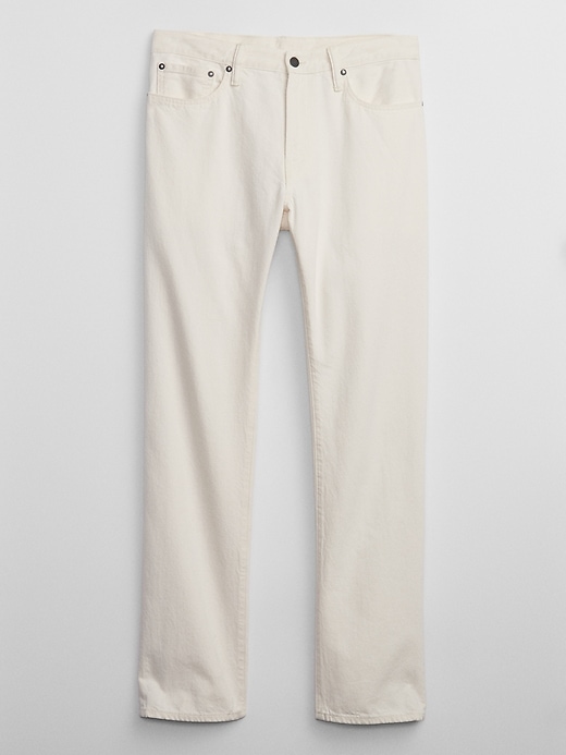 Gap Factory Men's Jeans with Washwell Medium Light 9.70, Cream Ecru