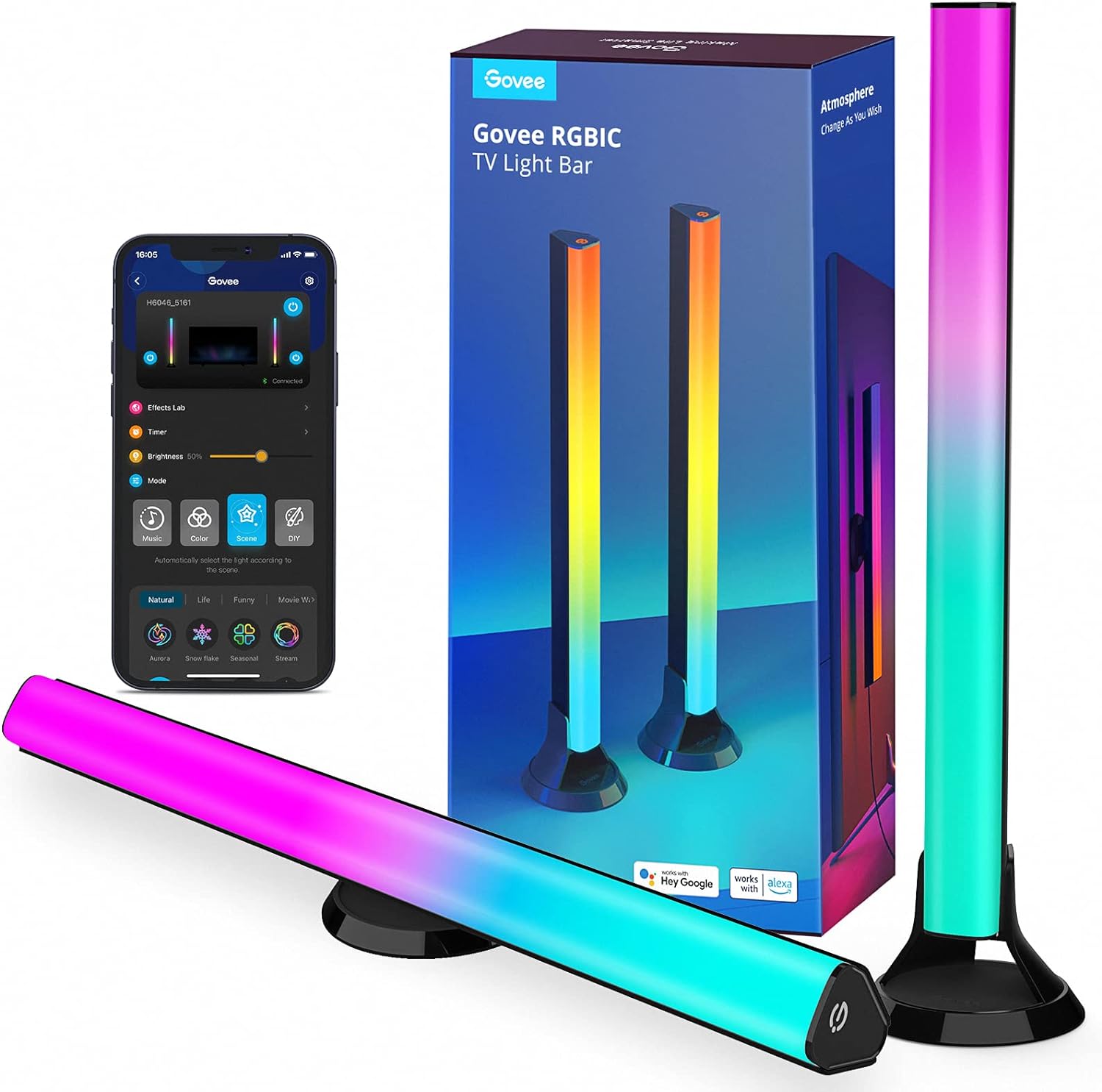 govee rgbic light bars 15 inches wifi
