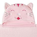 Amazon Basics Kids Pink Kitties Ultra-Soft Hooded Wearable Blanket - Pink Cat $4.70