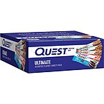 40% Off Quest Protein Bars and Chips: 12-Ct Ultimate Variety Pack Protein Bars $17.10 &amp; More w/ Subscribe &amp; Save