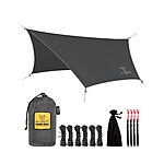 Wise Owl Outfitters Hammock Tent Tarp w/ Stakes and Carry Bag (Standard Sized) $10.09