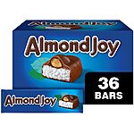 36-Count 1.61-Oz Almond Joy Coconut and Almond Chocolate Candy Bars $16.35